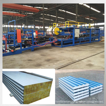 eps rock wool sandwich panel production line